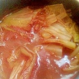 水溶性食物繊維活用　白菜トマトスープ